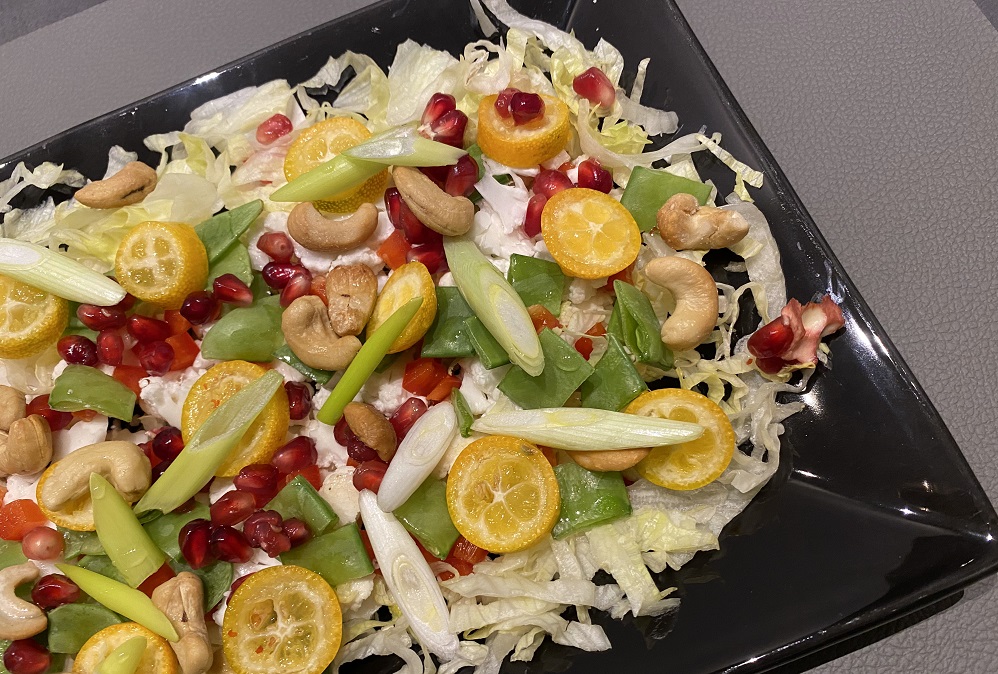 Opskrift på sund og lækker salat med blomkål og kumquats